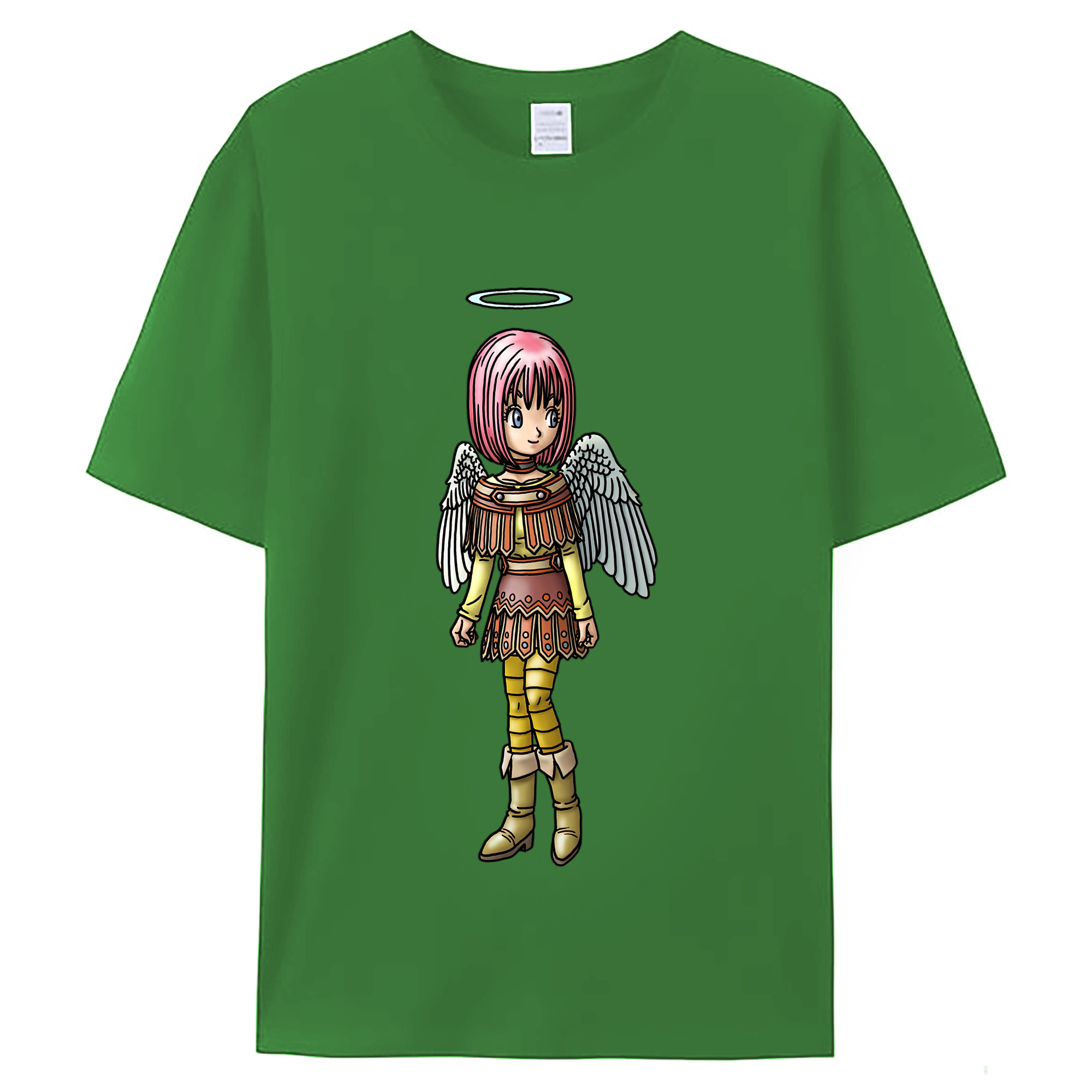 （画像用） ドラゴンクエスト Doragon Kuesuto Dragon Quest レディースカジュアルプリントTシャツ（綿100％）